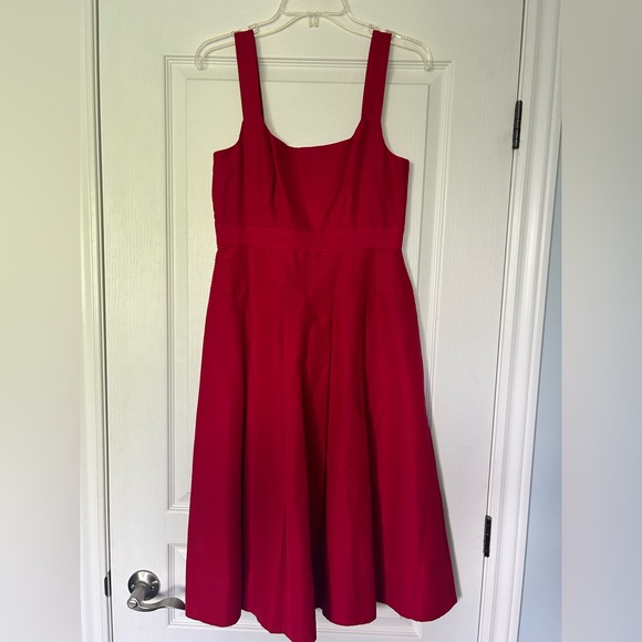 Holiday red faille J.Crew dress size 2 - Picture 2 of 6